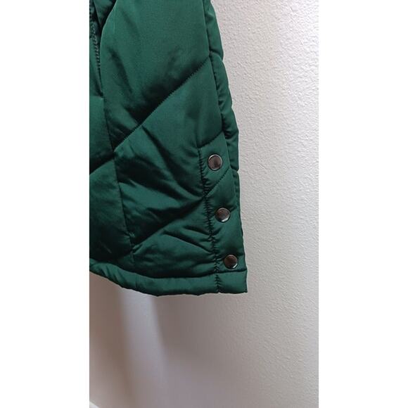 Christopher & Banks Women's Dark Green Puffer Vest Jacket l Size: S - Picture 7 of 10
